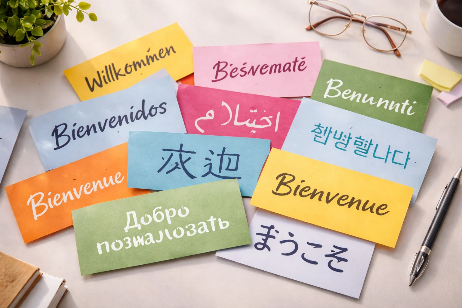Professional translator preparing a certified document translation