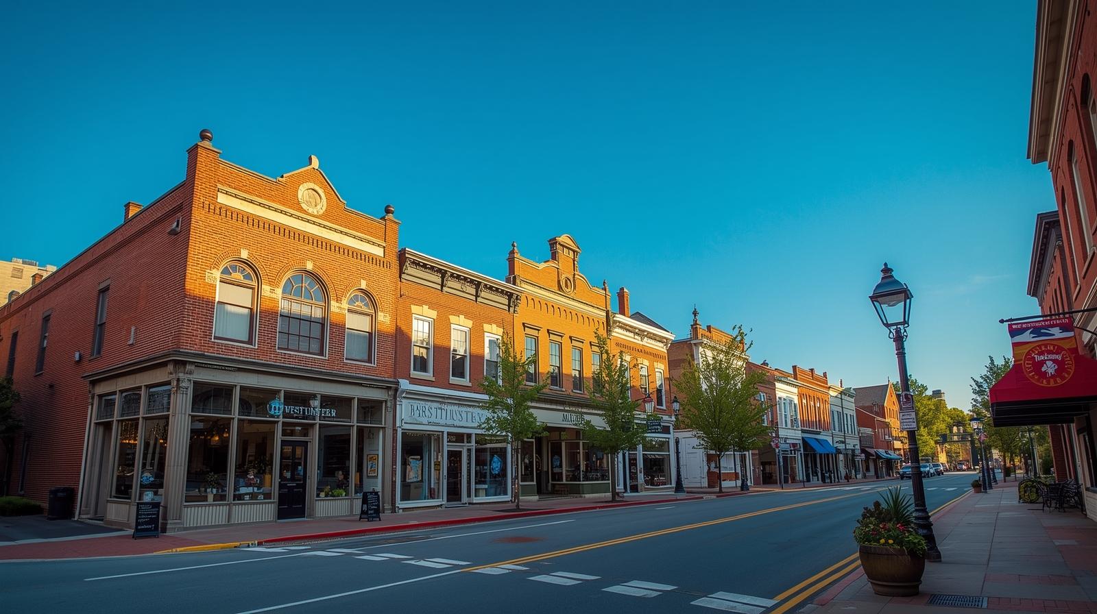 Downtown Westminster Maryland streetscape representing Frederick Interpreting Agency services in Carroll County